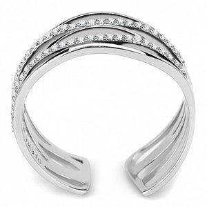 DA047 - High polished (no plating) Stainless Steel Ring with AAA Grade