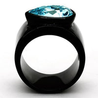 Load image into Gallery viewer, TK1363 - IP Black(Ion Plating) Stainless Steel Ring with Top Grade