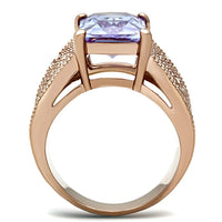 Load image into Gallery viewer, TK1490 - IP Rose Gold(Ion Plating) Stainless Steel Ring with AAA Grade