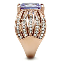 Load image into Gallery viewer, TK1490 - IP Rose Gold(Ion Plating) Stainless Steel Ring with AAA Grade