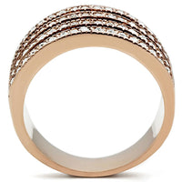 Load image into Gallery viewer, TK1492 - IP Rose Gold(Ion Plating) Stainless Steel Ring with AAA Grade