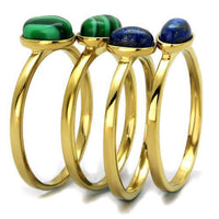 Load image into Gallery viewer, TK2905 - IP Gold(Ion Plating) Stainless Steel Ring with Synthetic