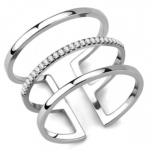 High polished (no plating) Triple Stainless Steel Ring