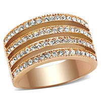Load image into Gallery viewer, TK1492 - IP Rose Gold(Ion Plating) Stainless Steel Ring with AAA Grade