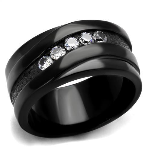 Black Stainless Steel  Band Ring