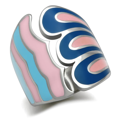 Pastel High polished Stainless Steel Ring