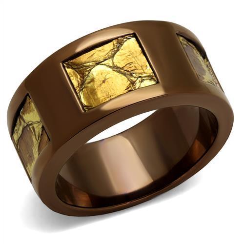 Light Coffee Stainless Steel Ring